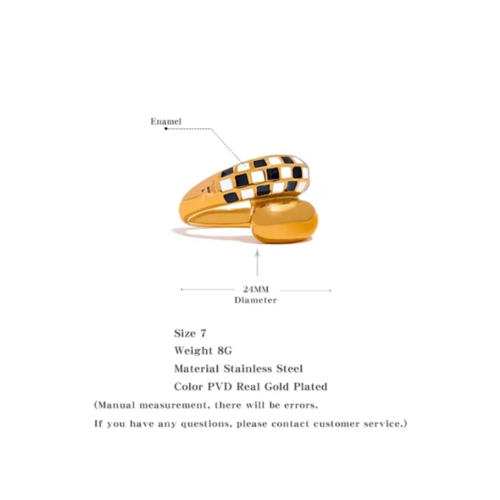 Gold Plated Boho Ring Size 6 - Picture 5 of 6